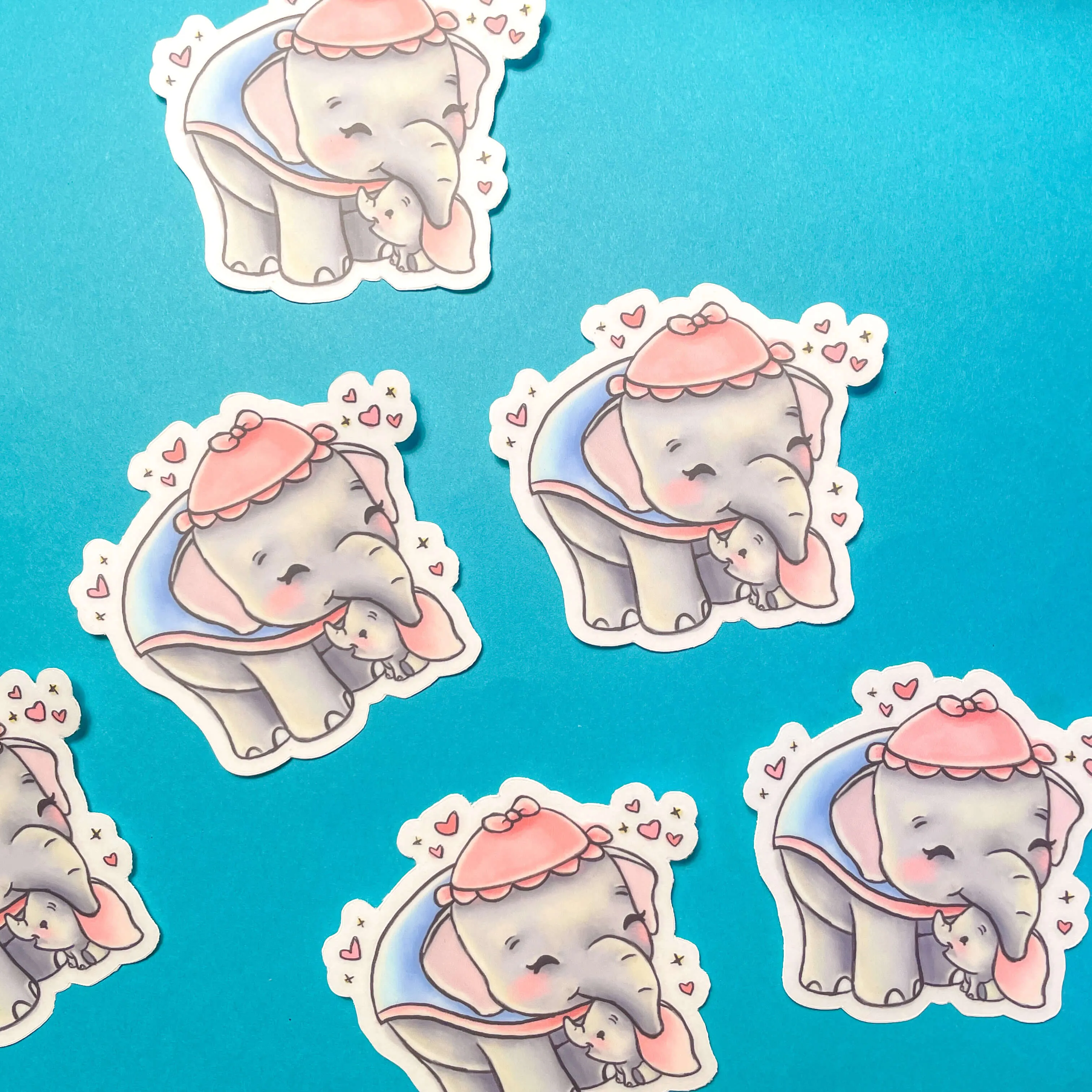 Elephant Hug Sticker