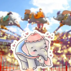 Elephant Hug Sticker