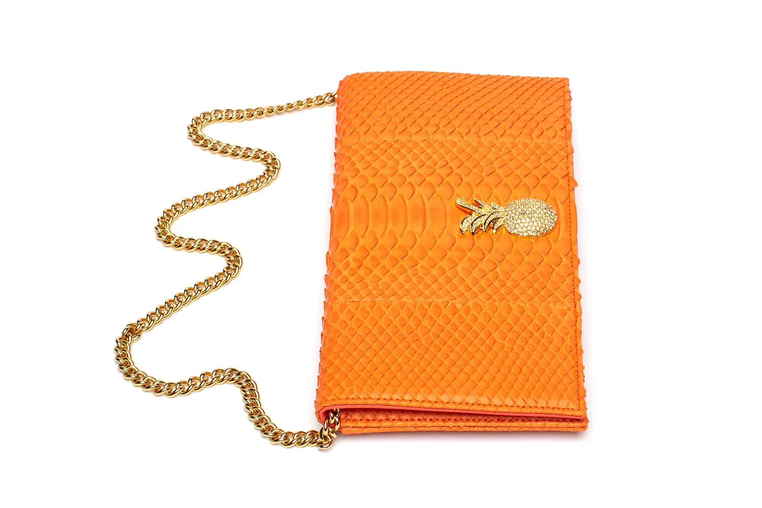 Eloise Clutch in Tangerine