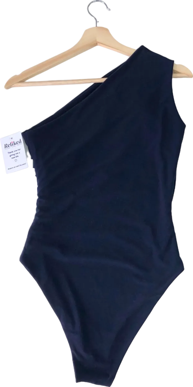 ELR Style Navy One-Shoulder Bodysuit UK S