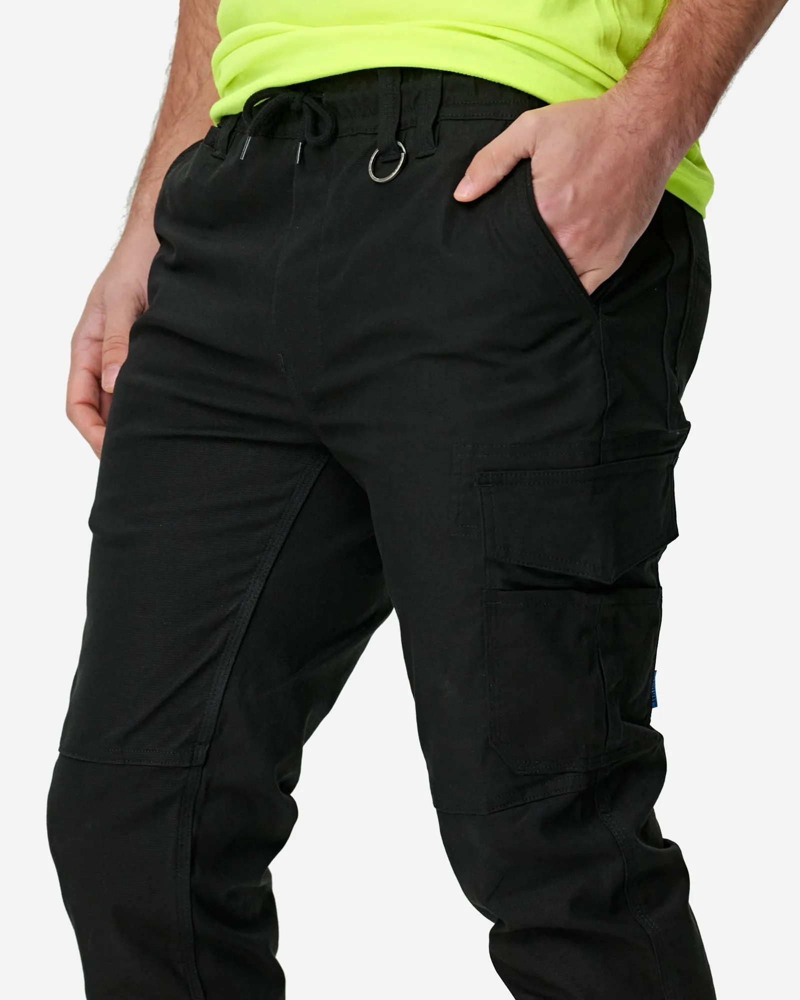 Elwood Men's Elastic Waist Cuffed Trouser