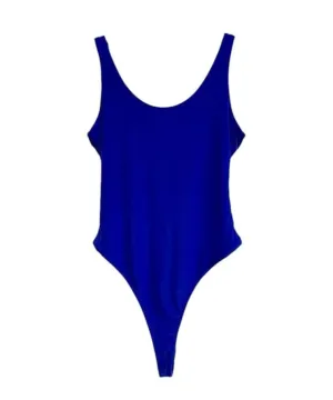 Essential Double Layered Bodysuit-Royal Blue