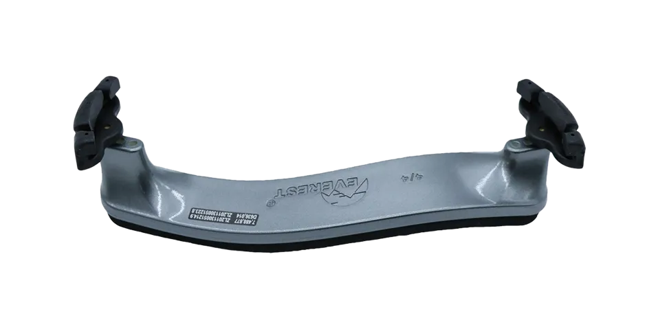 Everest Spring Collection Violin Shoulder Rest - Titanium Silver
