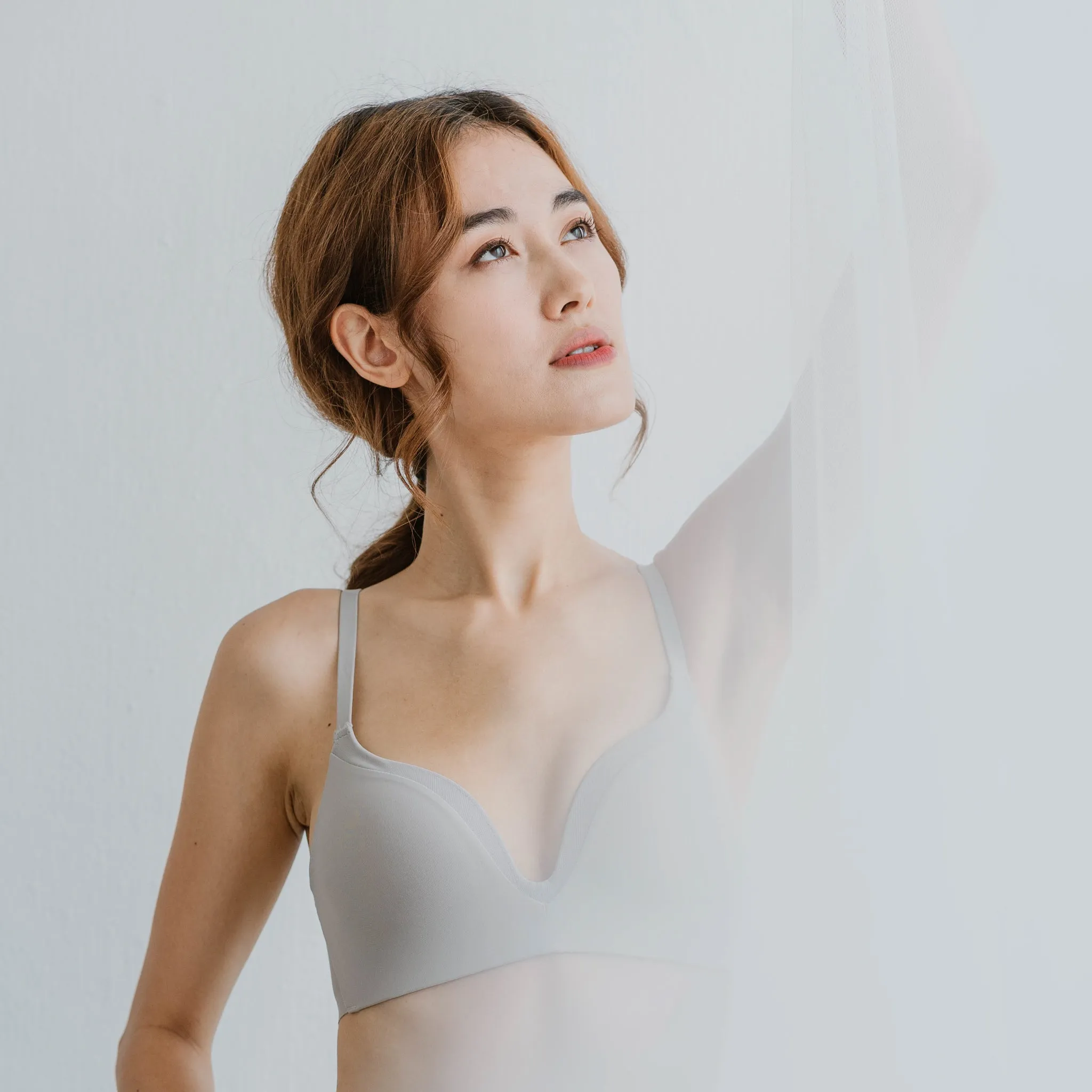 Everyday Comfort Seamless Wireless T-Shirt Bra in Ash (Size XL Only)