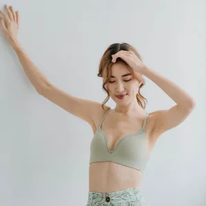 Everyday Comfort Seamless Wireless T-Shirt Bra in Sage (Size XL Only)