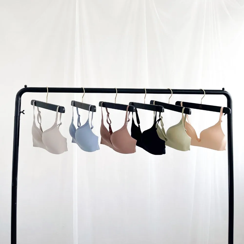 Everyday Comfort Seamless Wireless T-Shirt Bra in Sage (Size XL Only)
