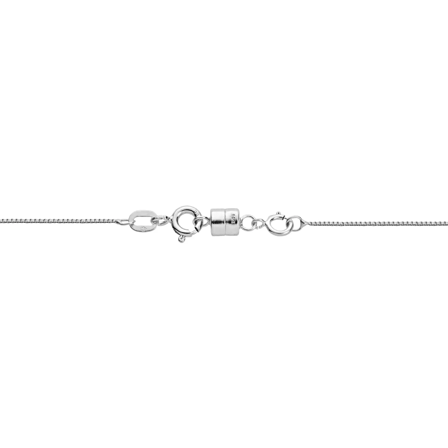 Everyday Elegance Solid 14K White Gold Magnetic Clasps and Closures for Necklaces Bracelets Anklets| Clasp Converter | with Spring Ring Clasp | 1 Clasp | 5.5mm Thickness