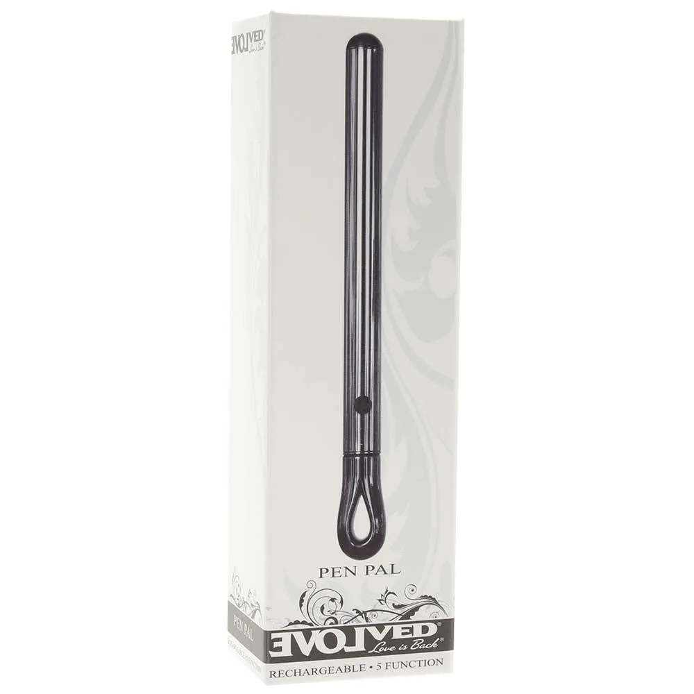 Evolved Pen Pal Rechargeable Metal Pen Vibrator Chrome