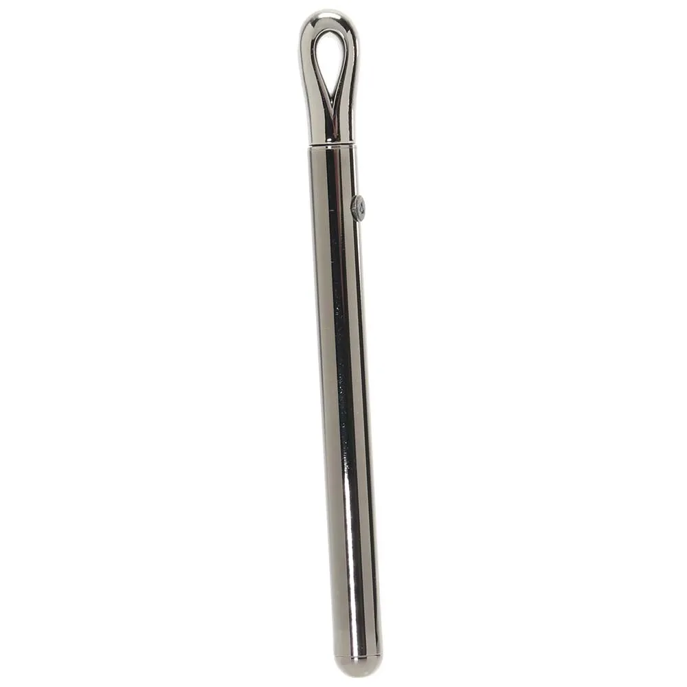 Evolved Pen Pal Rechargeable Metal Pen Vibrator Chrome