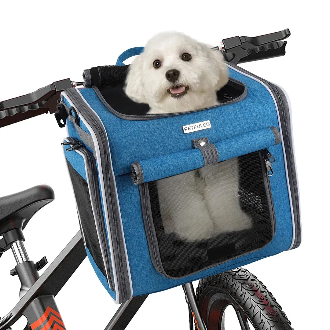 Expandable Pet Bike Basket Carrier