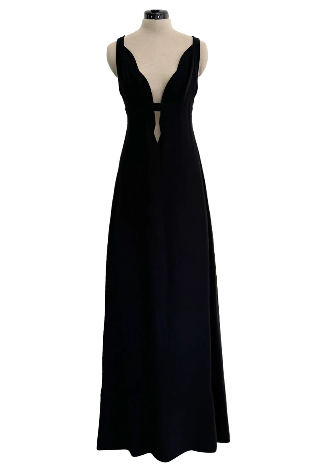 Fall 2012 Valentino by Pierpaolo Piccioli & Maria Grazia Chiuri Silk Crepe Dress w Front Plunge