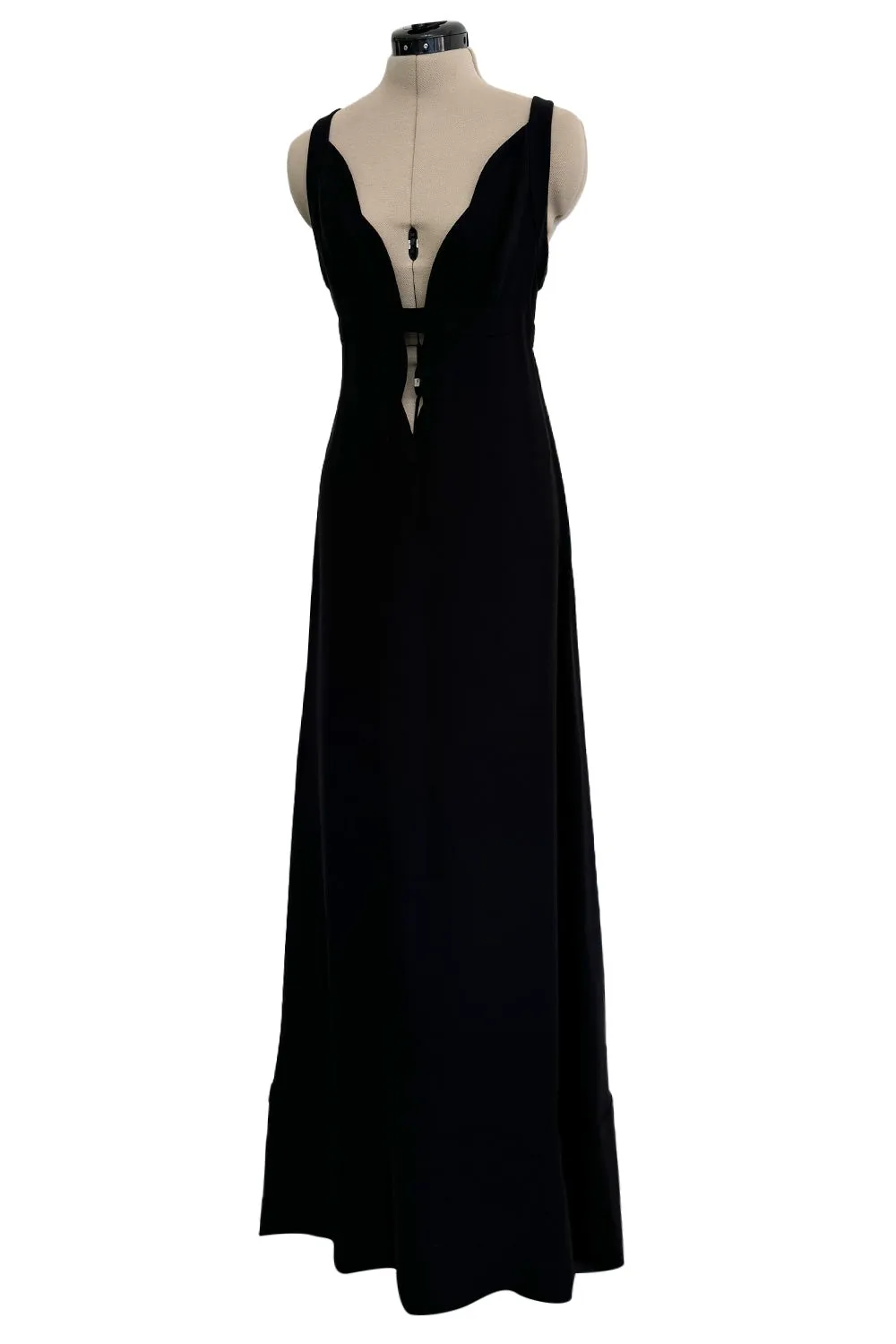 Fall 2012 Valentino by Pierpaolo Piccioli & Maria Grazia Chiuri Silk Crepe Dress w Front Plunge