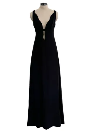 Fall 2012 Valentino by Pierpaolo Piccioli & Maria Grazia Chiuri Silk Crepe Dress w Front Plunge