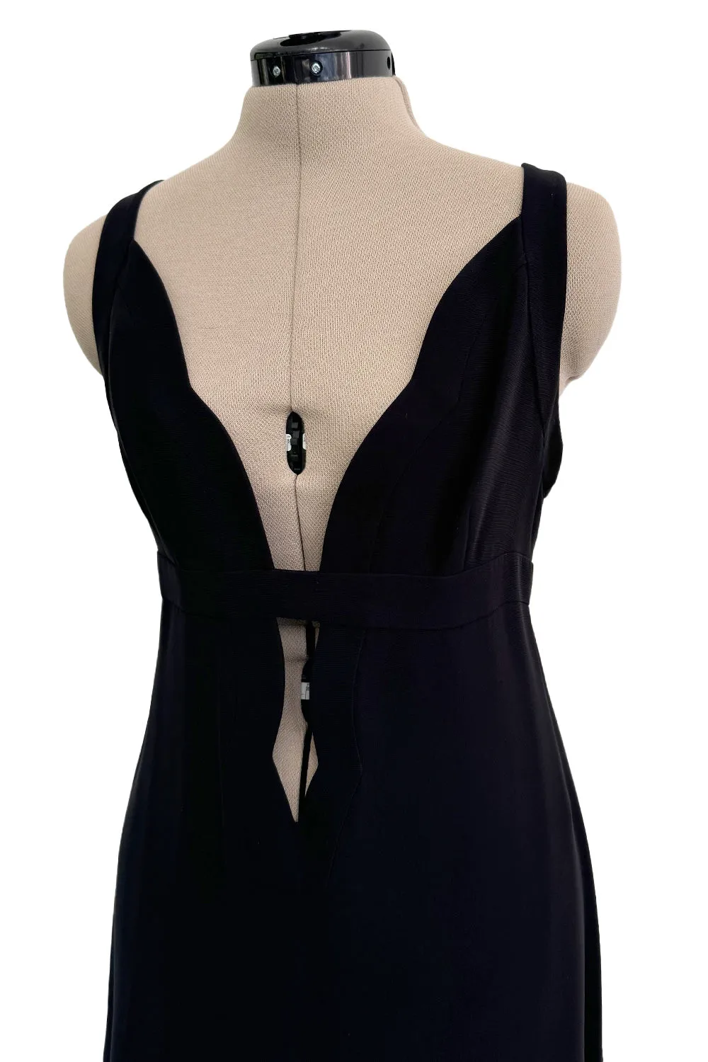 Fall 2012 Valentino by Pierpaolo Piccioli & Maria Grazia Chiuri Silk Crepe Dress w Front Plunge