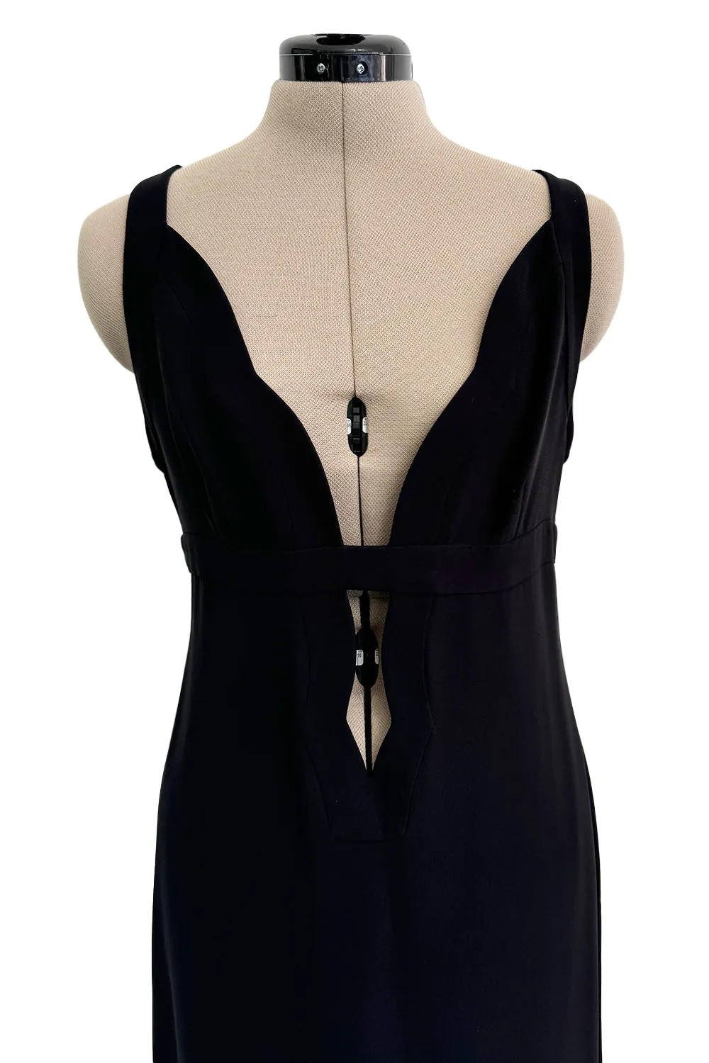 Fall 2012 Valentino by Pierpaolo Piccioli & Maria Grazia Chiuri Silk Crepe Dress w Front Plunge