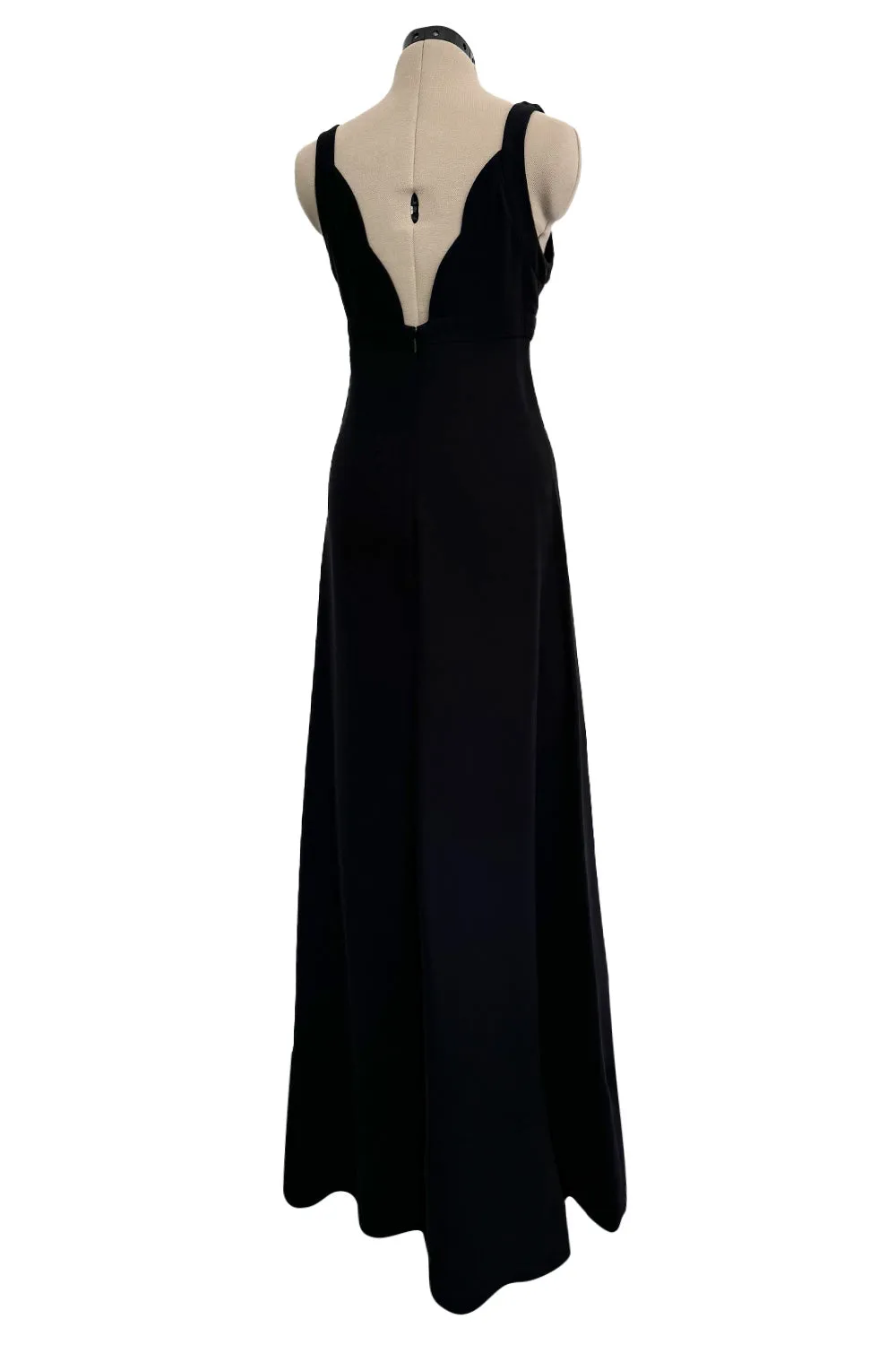 Fall 2012 Valentino by Pierpaolo Piccioli & Maria Grazia Chiuri Silk Crepe Dress w Front Plunge