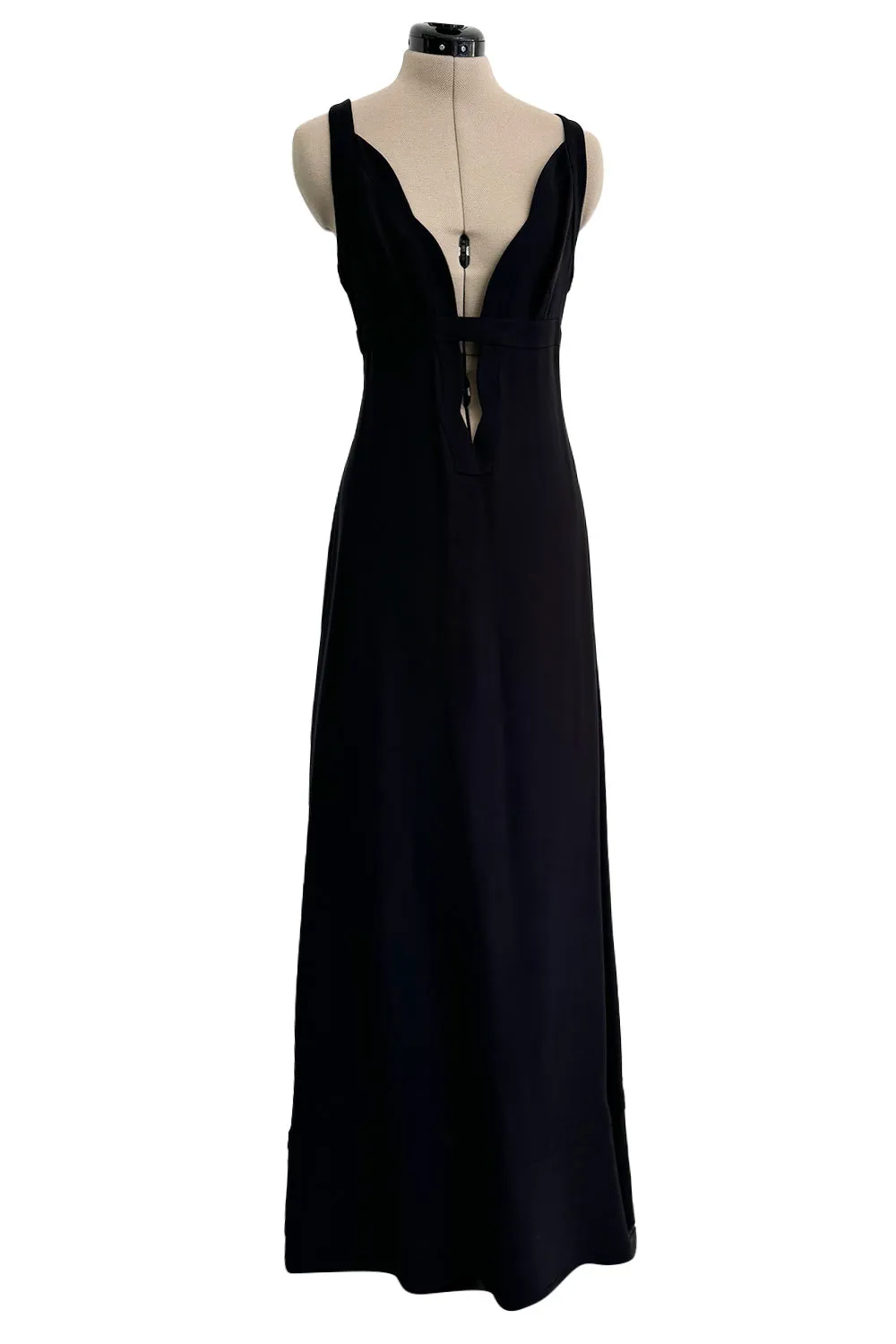 Fall 2012 Valentino by Pierpaolo Piccioli & Maria Grazia Chiuri Silk Crepe Dress w Front Plunge