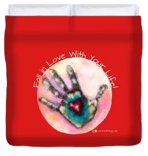 Fall In Love With Your Life - Duvet Cover