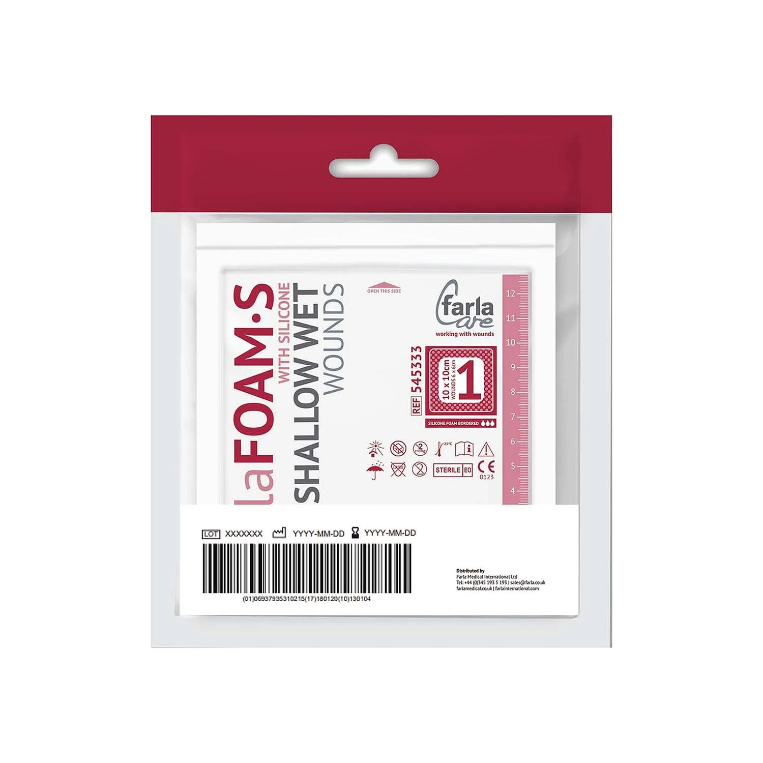 FarlaFOAM S Silicone Foam (Bordered) | 10 x 10cm | Pack of 5