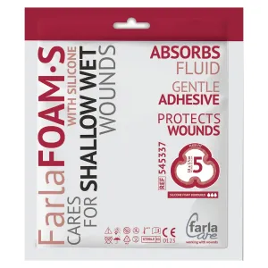 FarlaFOAM S Silicone Foam (Bordered) | Flexi-Fit 17.9 x 17.1cm | Pack of 5