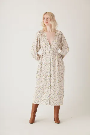 Farrah Dress in Birds Print