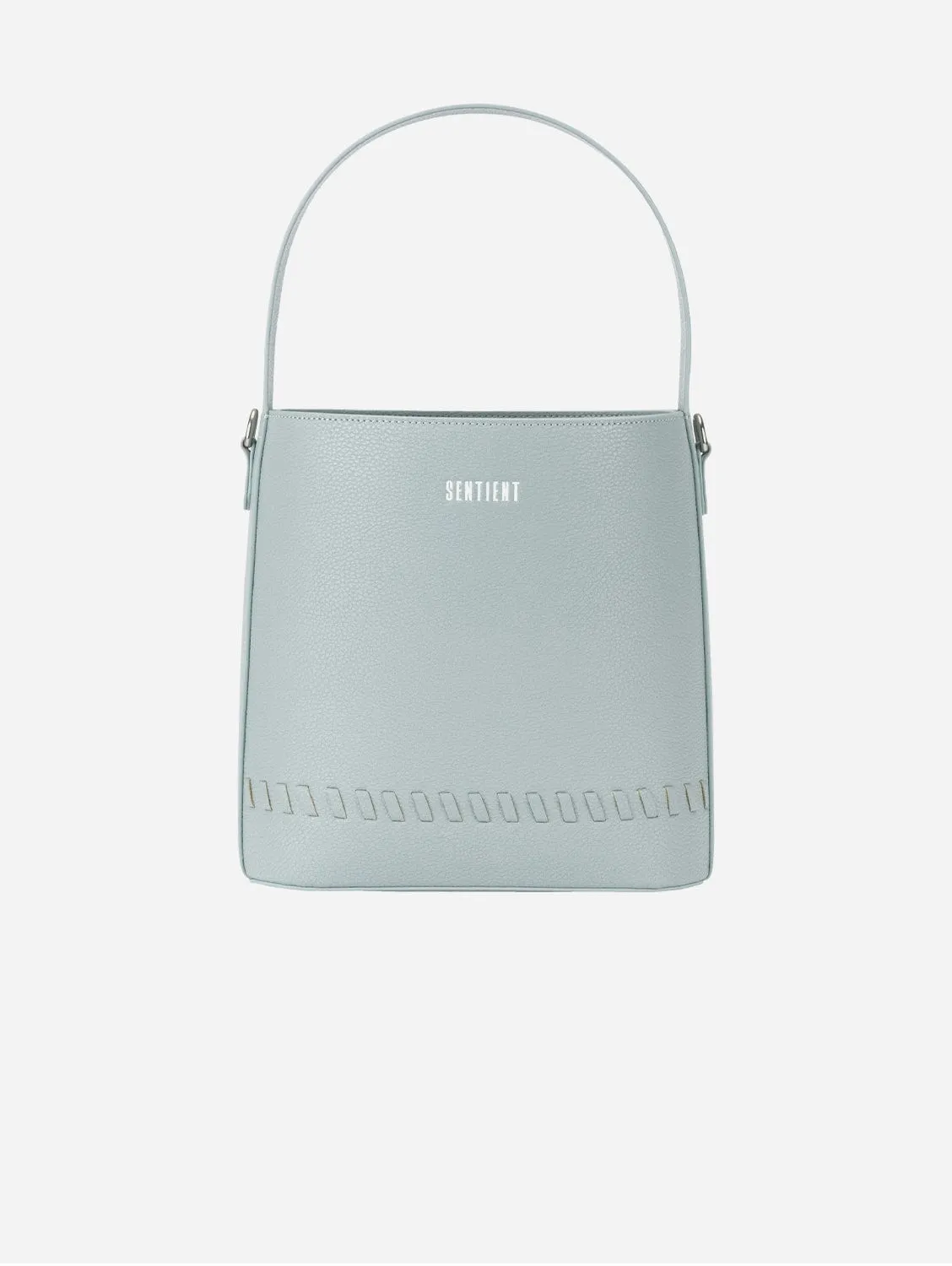 Fauna Medium Bamboo Leather Vegan Bag | Steel Blue