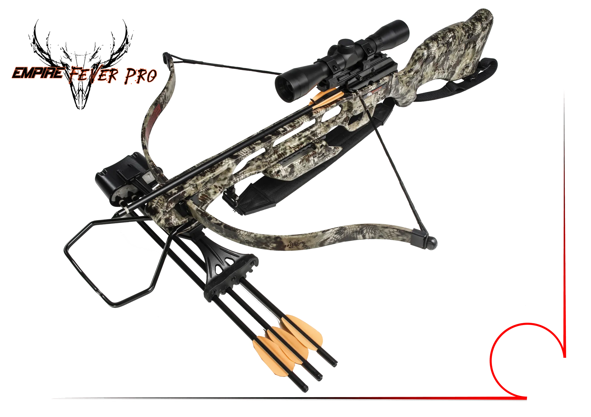 Fever Pro Kryptek Camo Recurve Crossbow