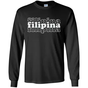 Filipina Triple Youth Long Sleeve T-Shirt