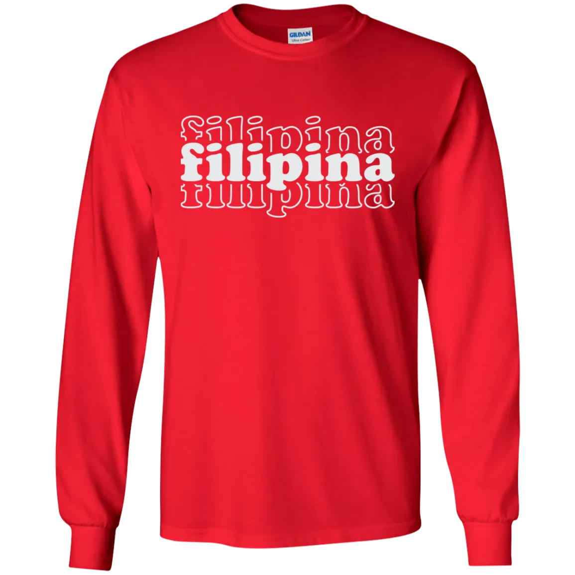Filipina Triple Youth Long Sleeve T-Shirt