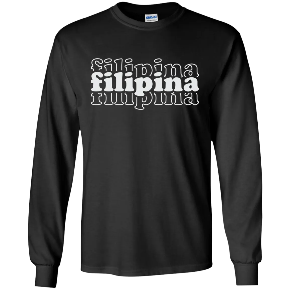 Filipina Triple Youth Long Sleeve T-Shirt