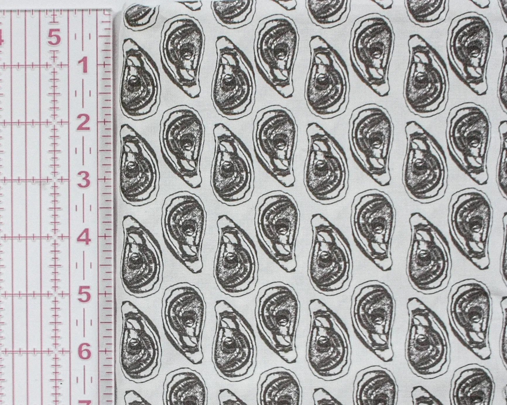*Final Cut* Fabric: Oyster Block-print | 100% Cotton Woven