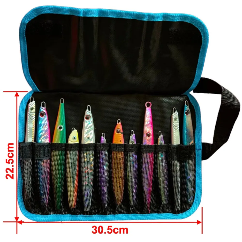 Fishing Jigging Lead Fish Bag BONUS  Jig assistant Hook  1x Lead Fish (Random)