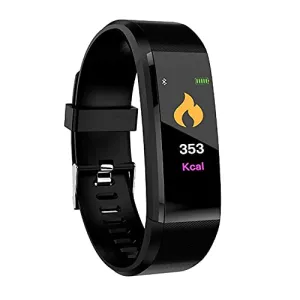 Fitness Band ID115 Bluetooth Smart Band Watch with Waterproof Body Functions Like Steps & Calorie Counter, Call Reminder Activity Tracker