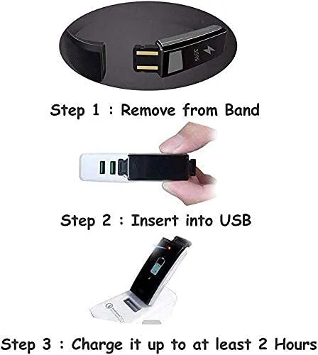 Fitness Band ID115 Bluetooth Smart Band Watch with Waterproof Body Functions Like Steps & Calorie Counter, Call Reminder Activity Tracker