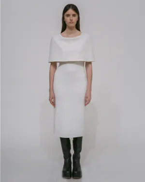 FITTED CAPE DRESS
