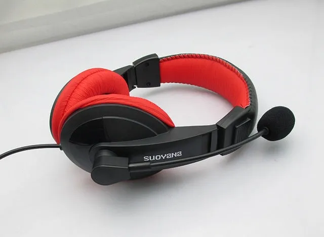 FITZ Gaming Headphone 3.5mm Surround Stereo Gamer Headset Headband with Mic for PC Laptop Low Bass Wired Headset