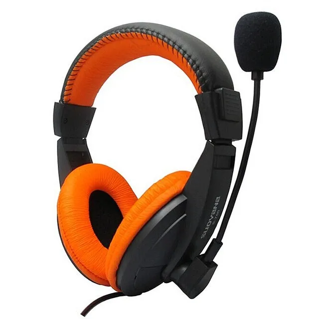 FITZ Gaming Headphone 3.5mm Surround Stereo Gamer Headset Headband with Mic for PC Laptop Low Bass Wired Headset