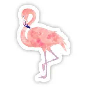 Flamingo Watercolor Sticker