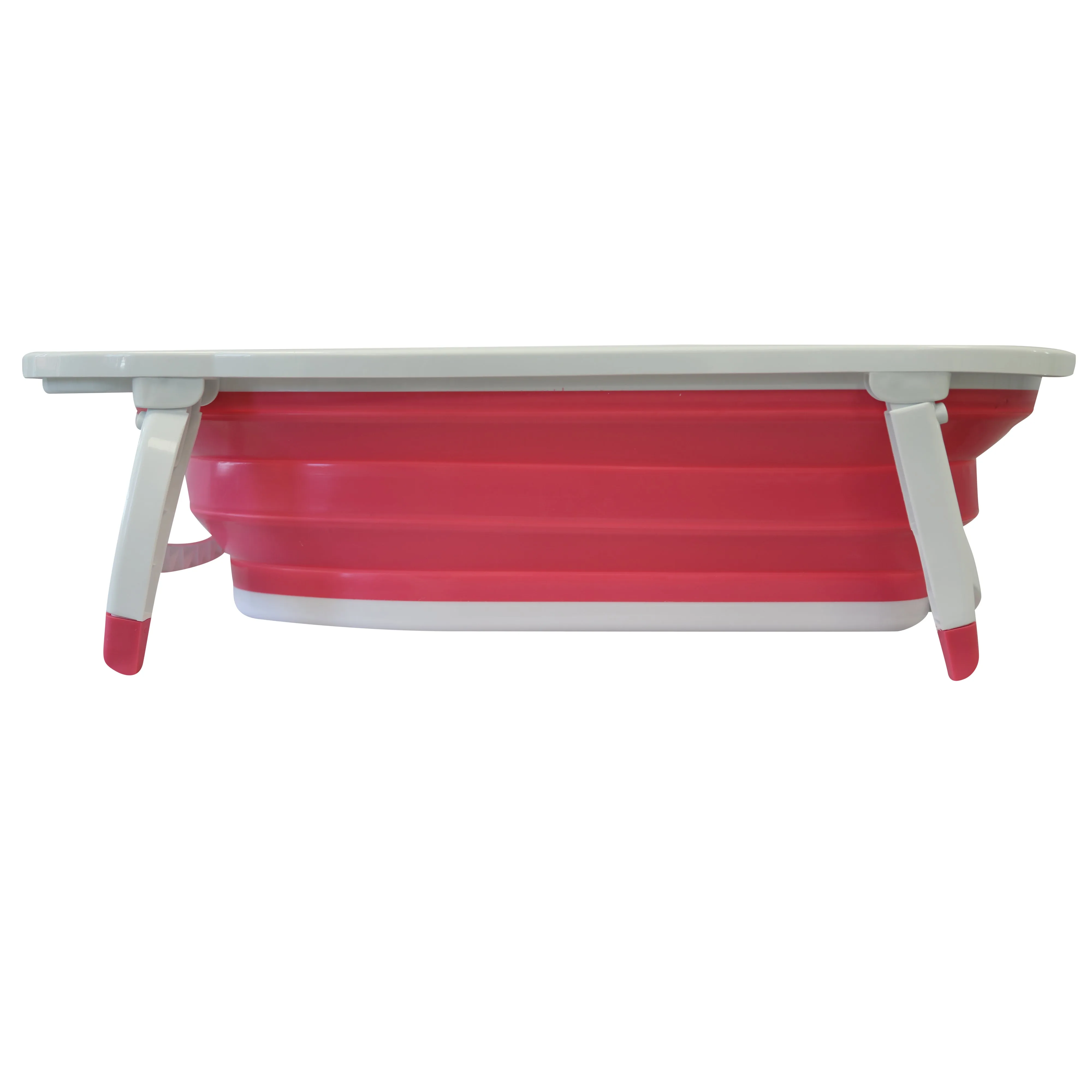 Flat Foldable Baby Bath Tub (Pink)