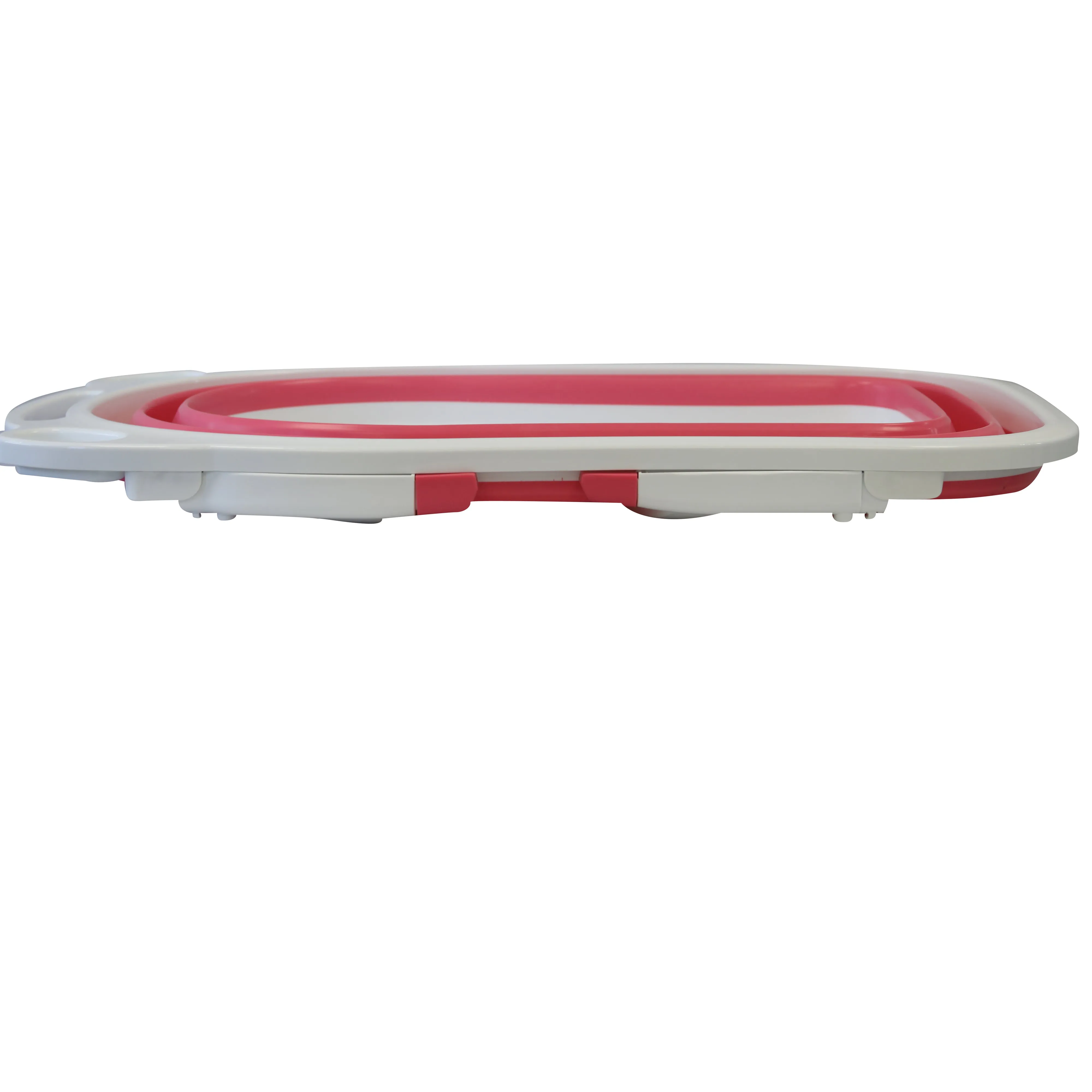 Flat Foldable Baby Bath Tub (Pink)
