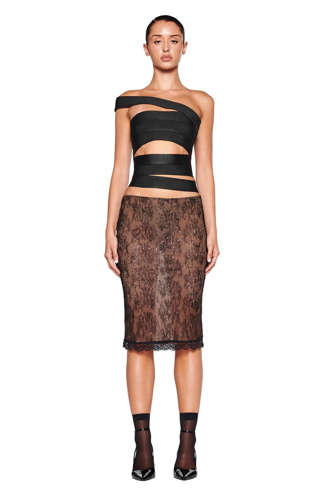 FLAVIA TOP - BLACK