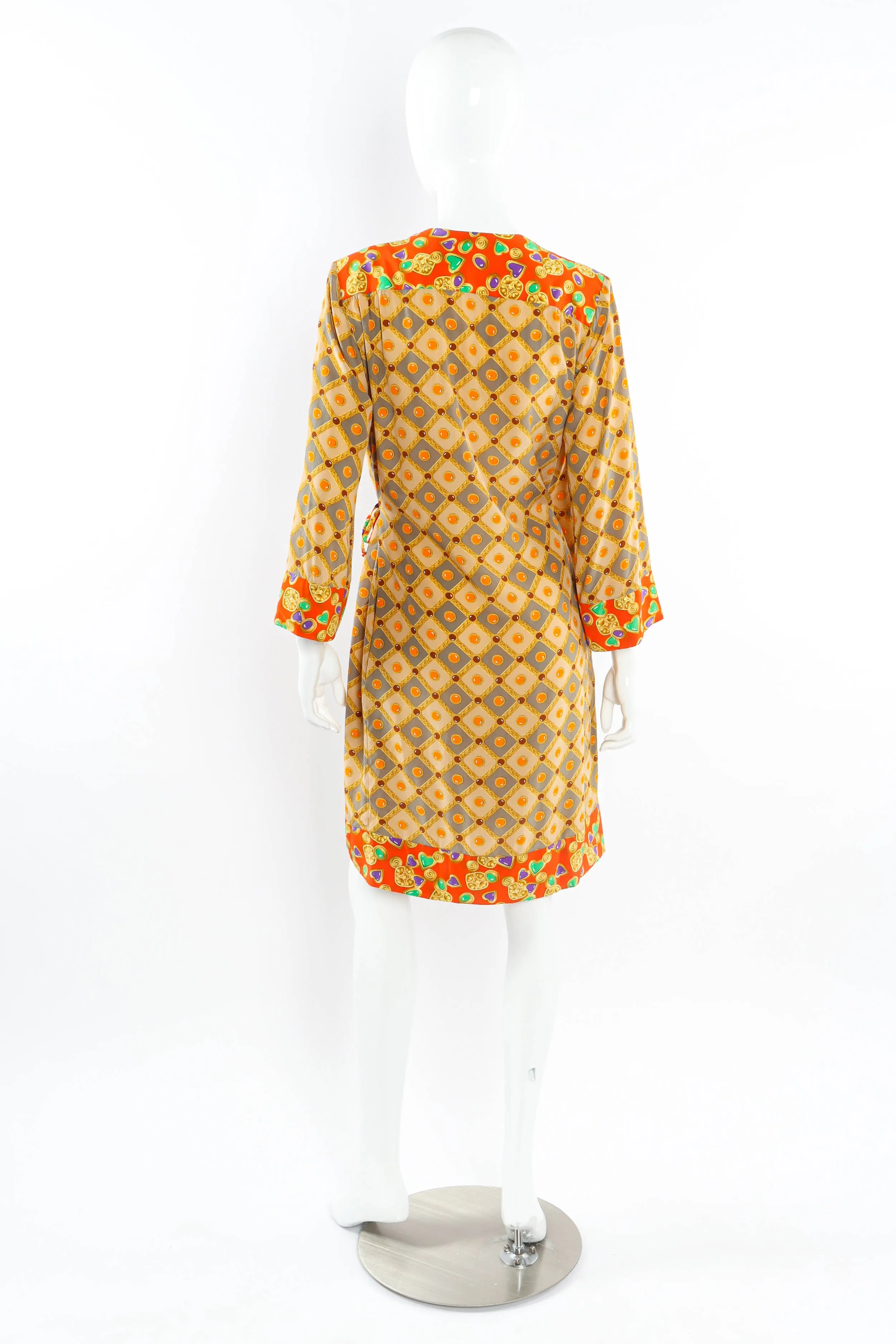 Fleur & Jewel Print Wrap Dress