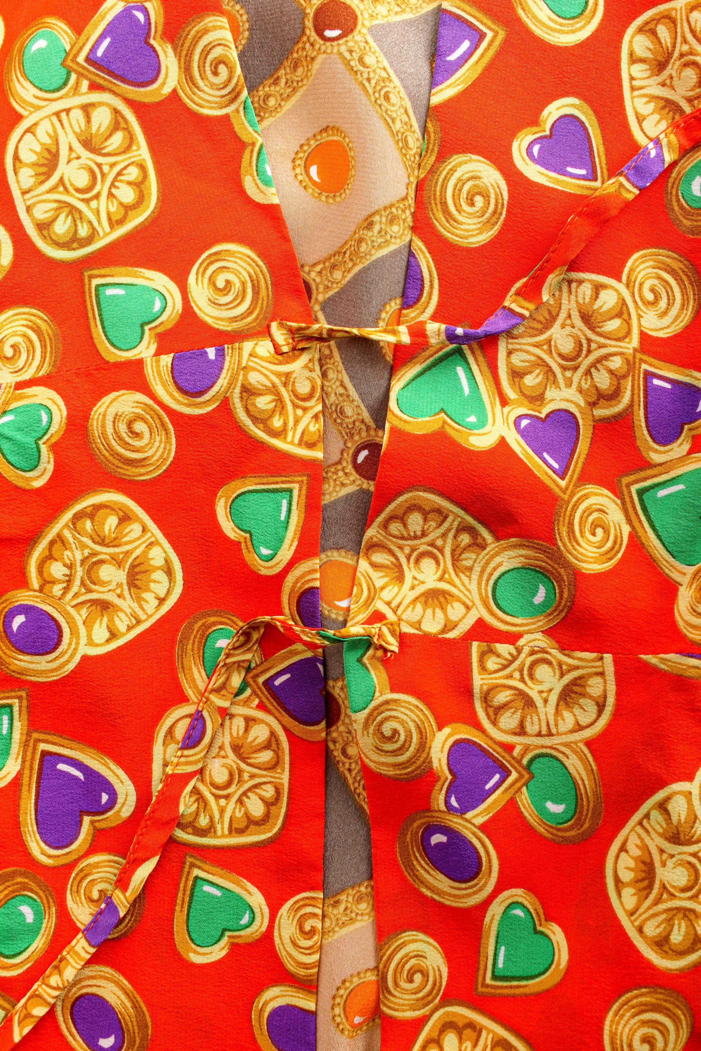 Fleur & Jewel Print Wrap Dress