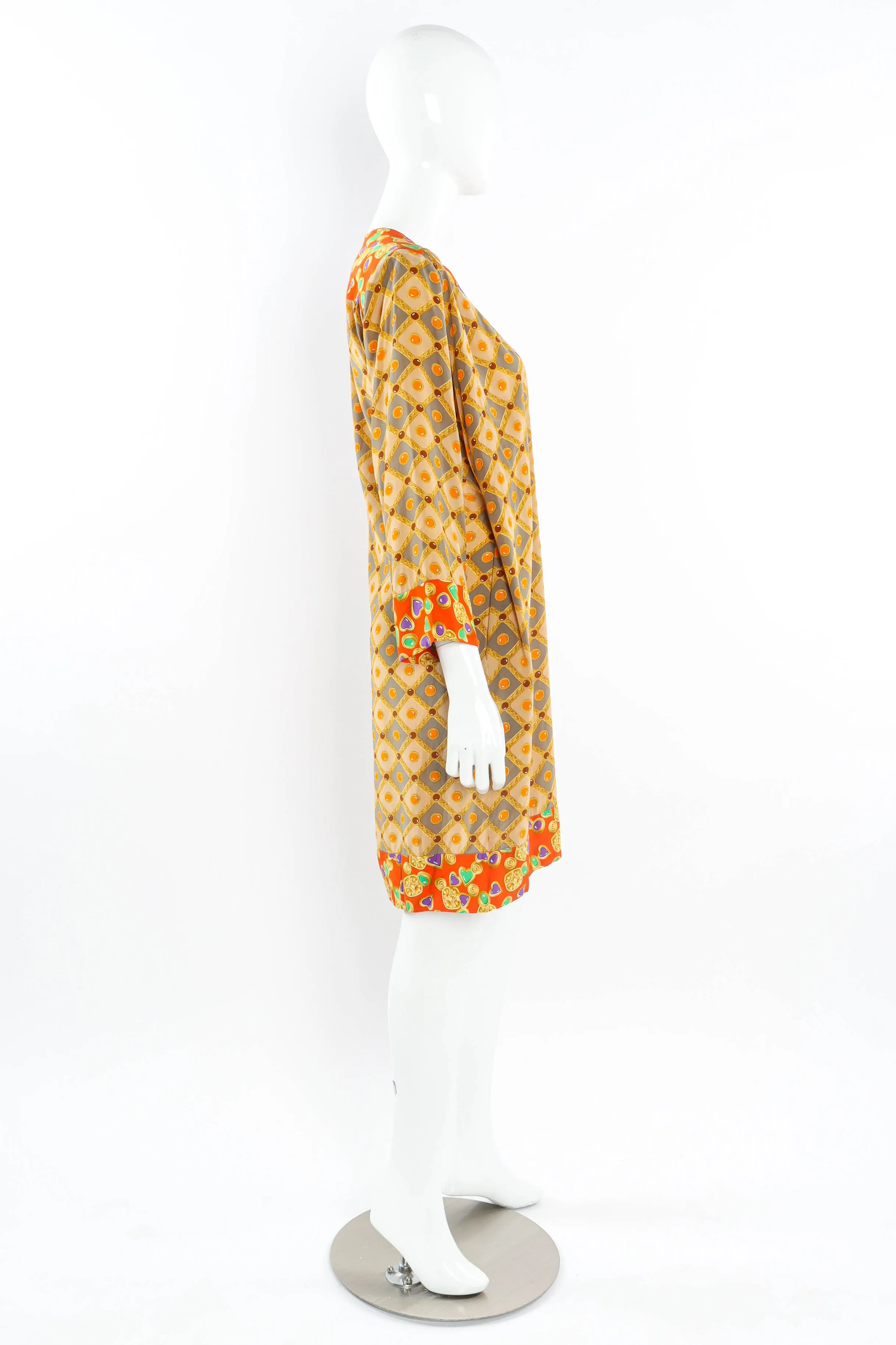 Fleur & Jewel Print Wrap Dress