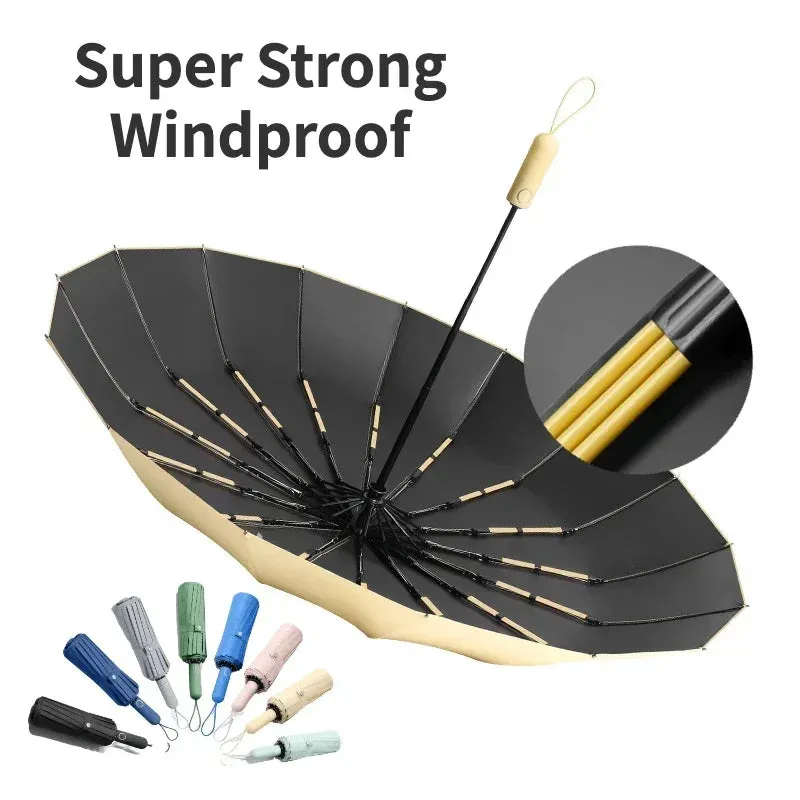 FLEX&COZY® Reinforced Fully Automatic Umbrella (48 bones, 105)