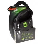 Flexi New Classic Retractable Cord Leash - Black