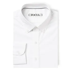 Focul - White One Shirt With Black Line Detail