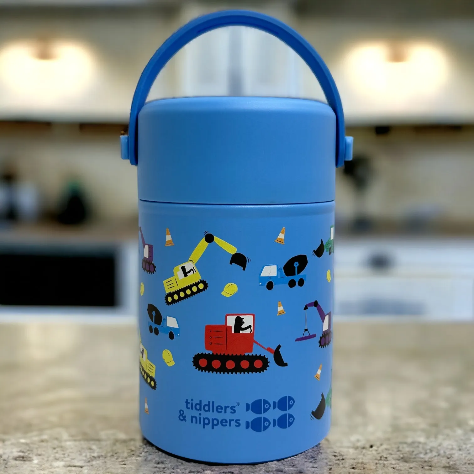 FOOD FLASK - Stainless Steel Insulated Double Wall Kids Reusable Food Flask 500ml