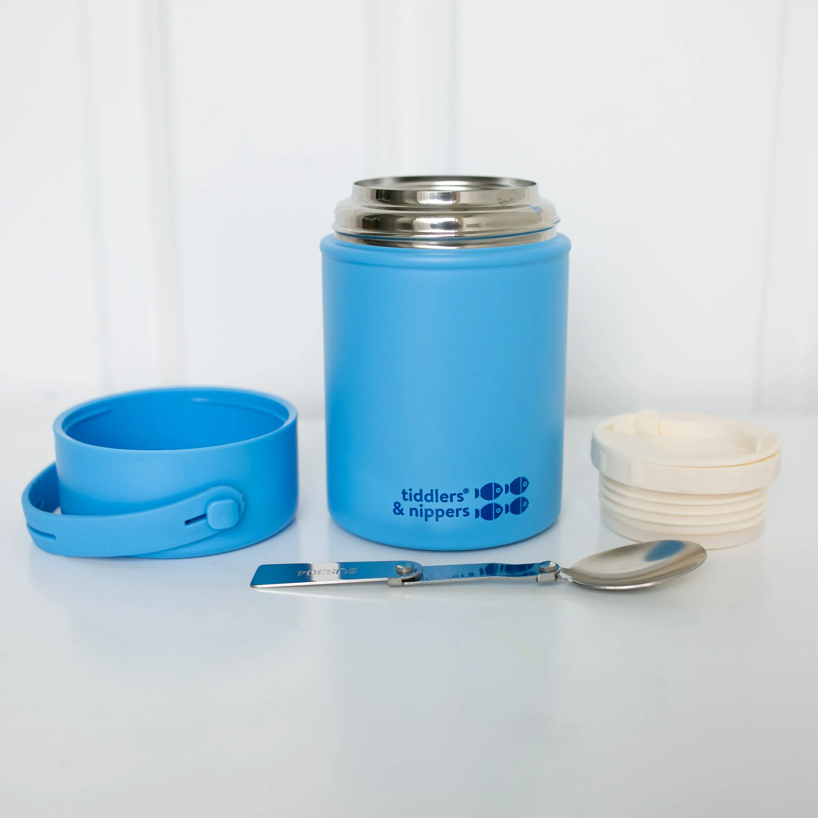 FOOD FLASK - Stainless Steel Insulated Double Wall Kids Reusable Food Flask 500ml