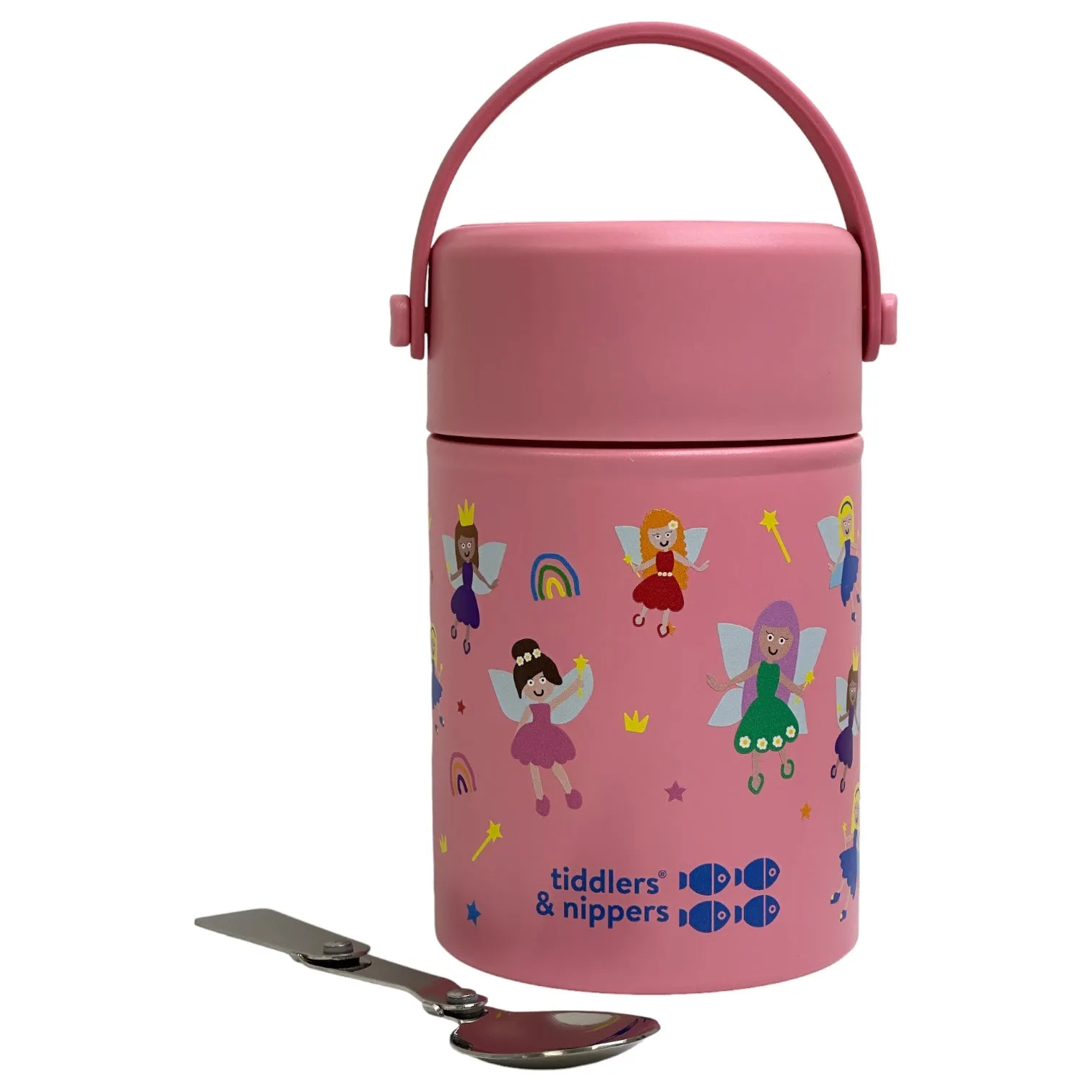 FOOD FLASK - Stainless Steel Insulated Double Wall Kids Reusable Food Flask 500ml